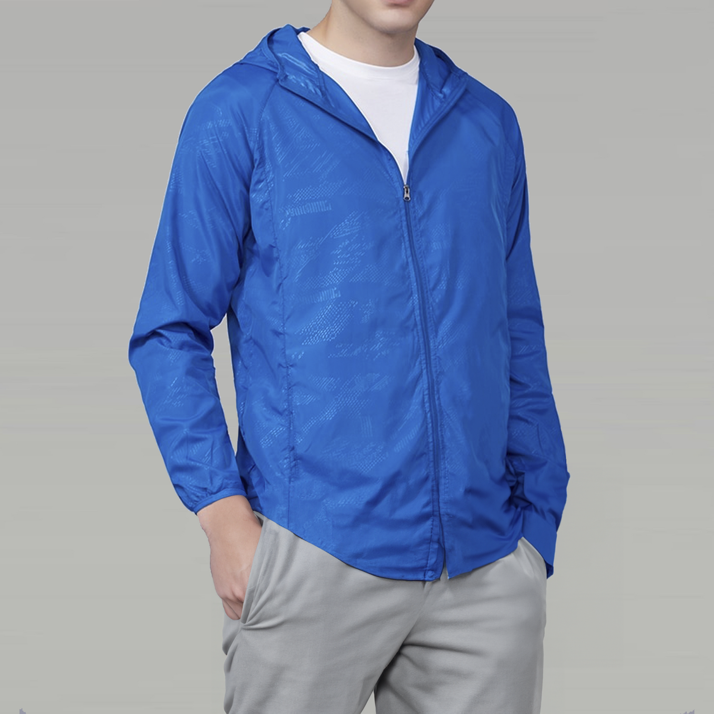 CORTA-VENTO IMPERMEÁVEL UV MASCULINA