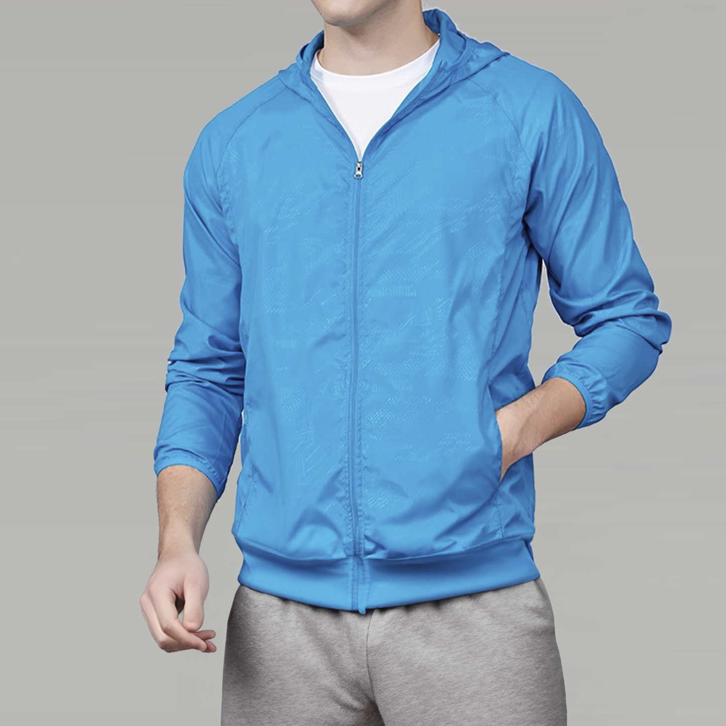 CORTA-VENTO IMPERMEÁVEL UV MASCULINA