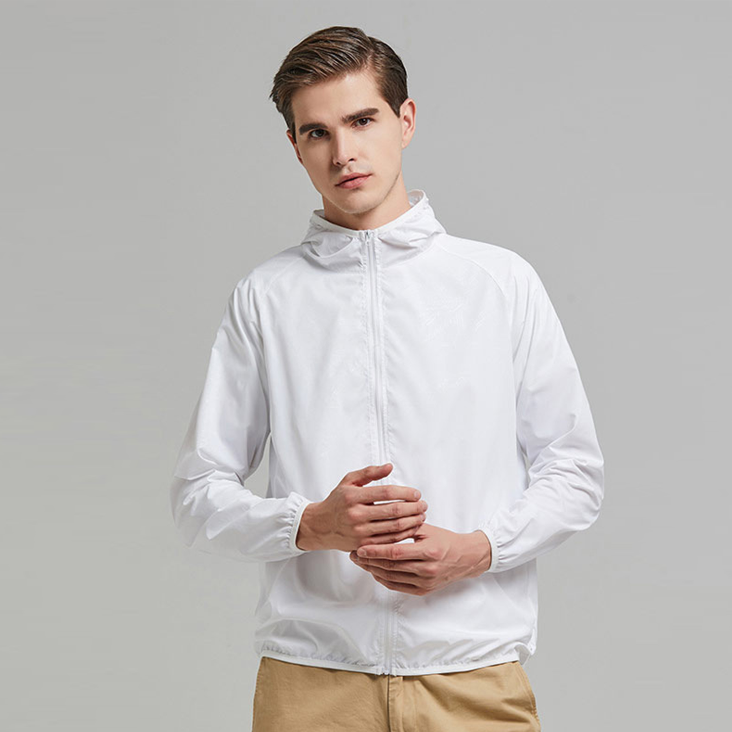 CORTA-VENTO IMPERMEÁVEL UV MASCULINA
