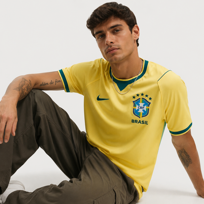 [PAGUE 1 LEVE 2] Camisa Brasil 2026/27 Masculina | Edição Torcedor Premium