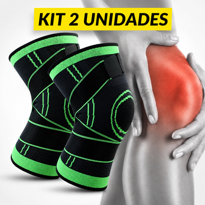 PAGUE 1 E LEVE 2 — Kit 2 Joelheiras 360° de Compressão | Suporte e Estabilidade para os Joelhos