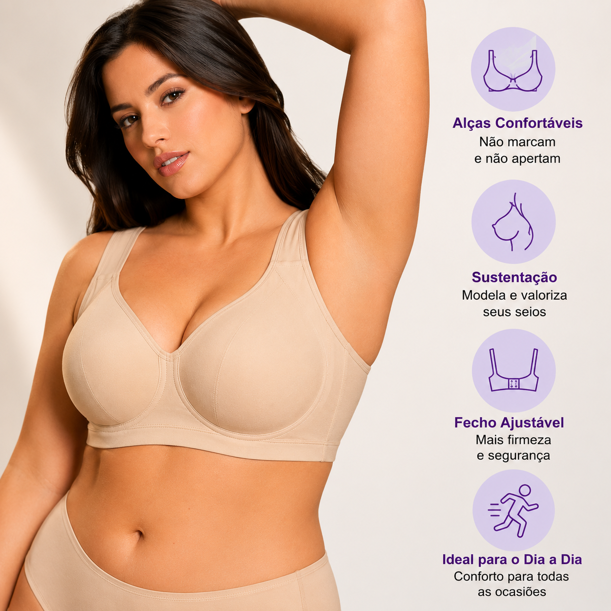 Kit 3 Sutiãs BelleForma
