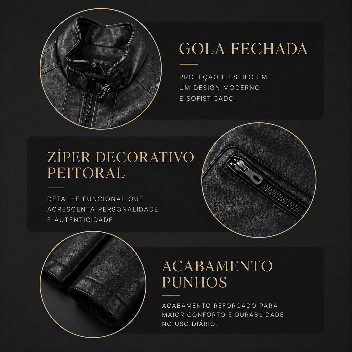 Jaqueta De Couro Masculina