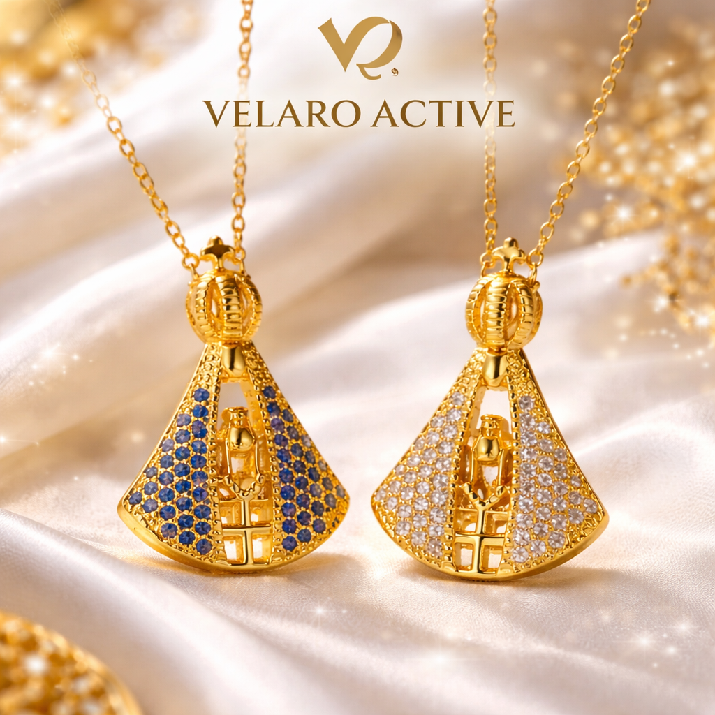[Pague 1 LEVE 2] Colar de Fé Nossa Senhora Aparecida Dupla Face Velaro™