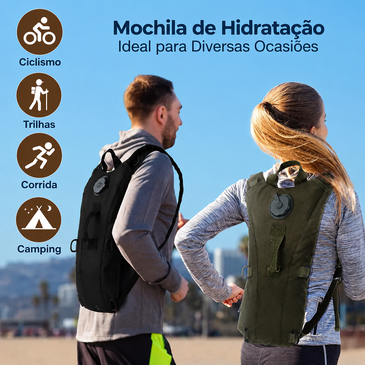 Mochila de Hidratação Térmica 3L Premium | Velaro Active™