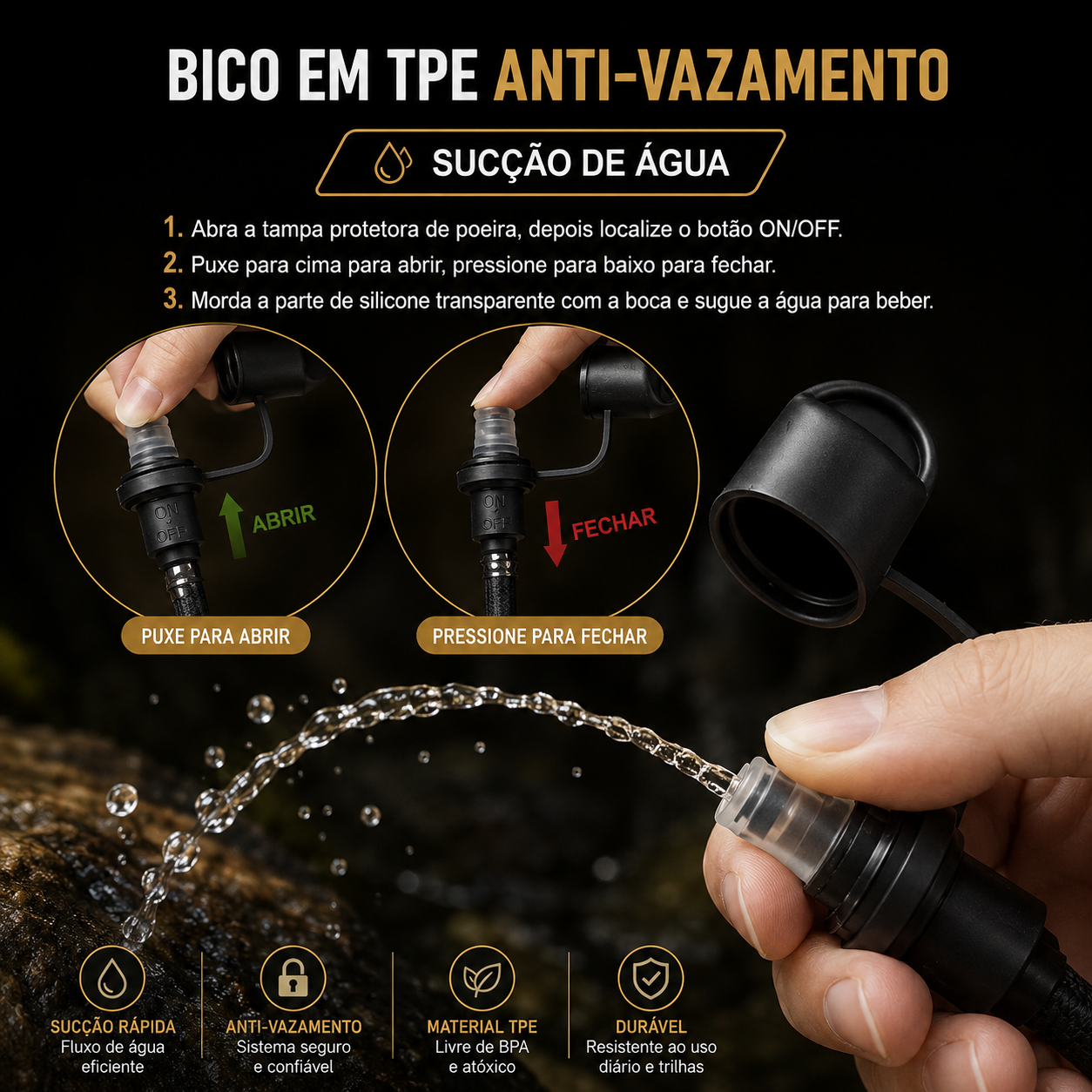 Mochila de Hidratação Térmica 3L Premium | Velaro Active™
