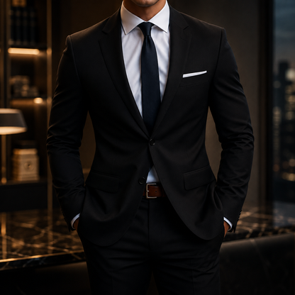 Terno Italiano Slim Oxford | Elegância que Impõe Presença