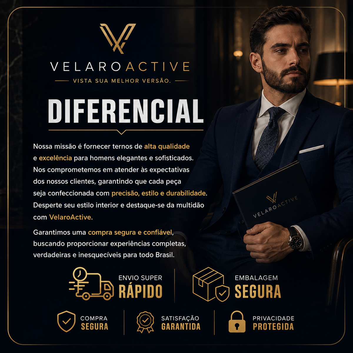 Terno Italiano Slim Oxford | Elegância que Impõe Presença