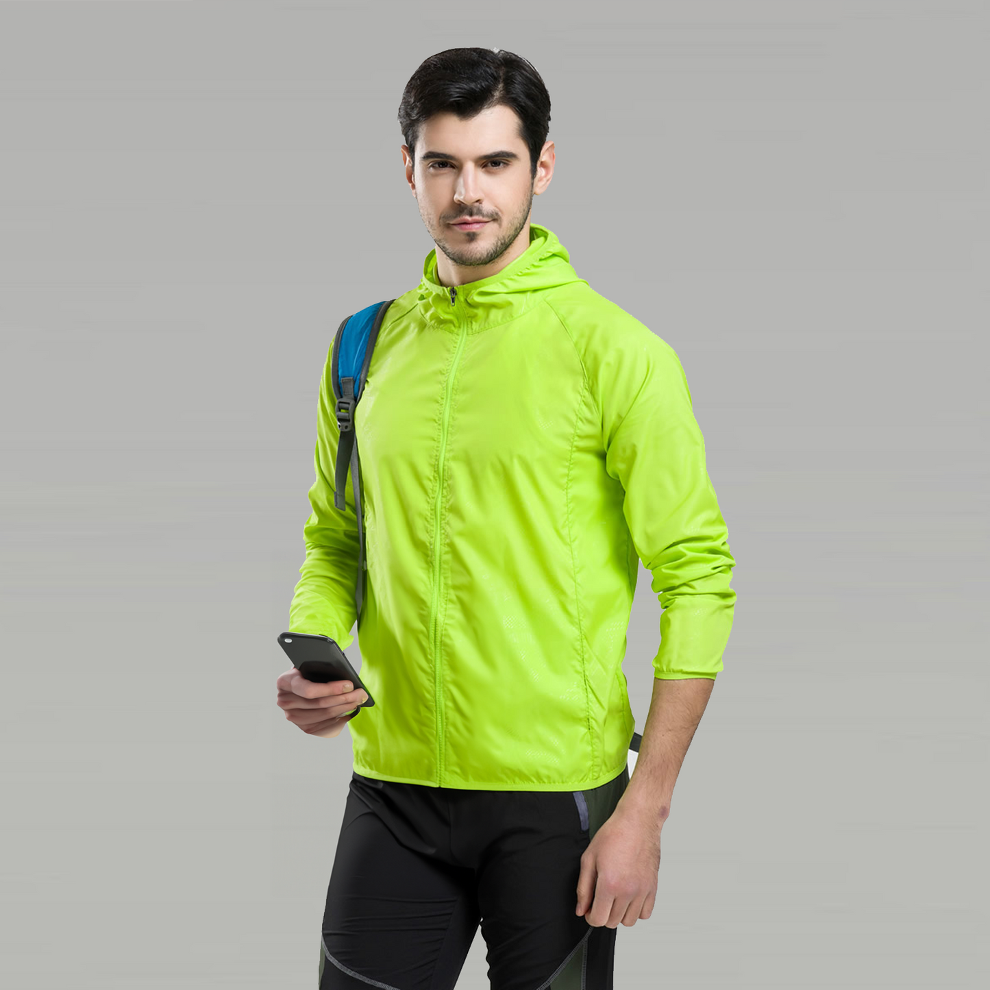 CORTA-VENTO IMPERMEÁVEL UV MASCULINA
